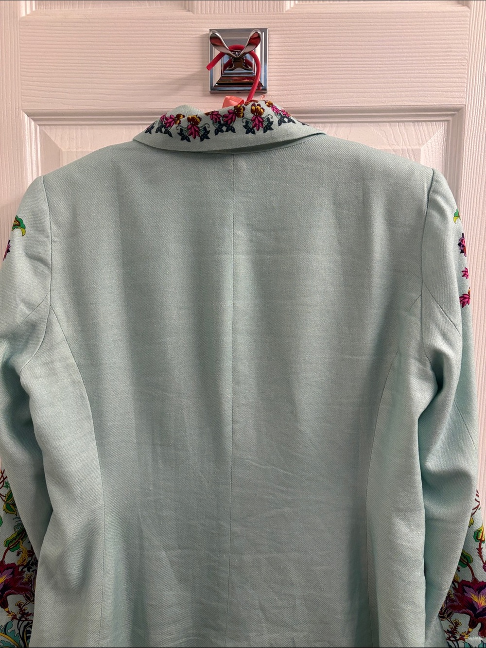 Boston Proper Viney Florals Placed Print Single Button Blazer -Size 10 - Picture 7 of 13